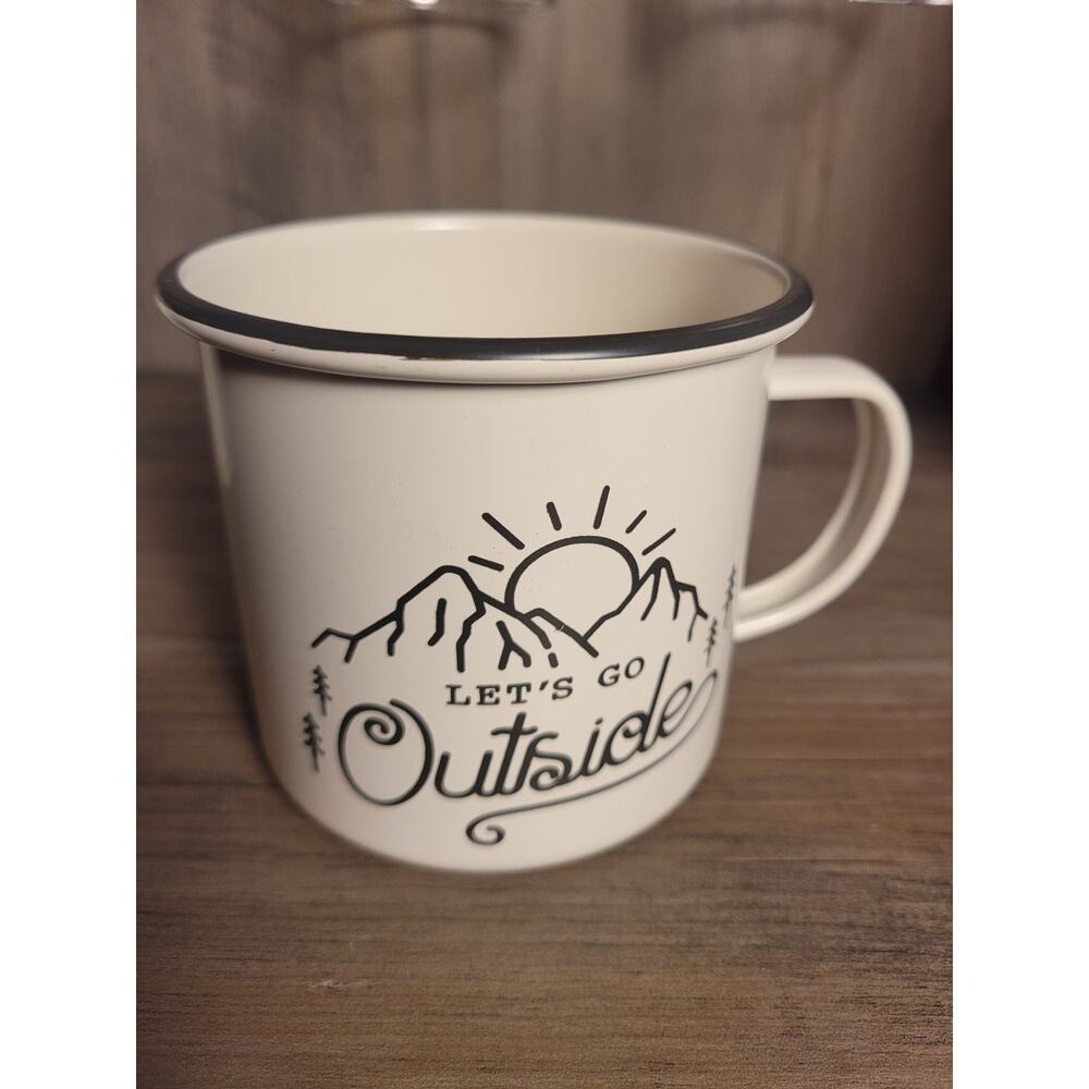 LET'S GO OUTSIDE camping mug 12onz